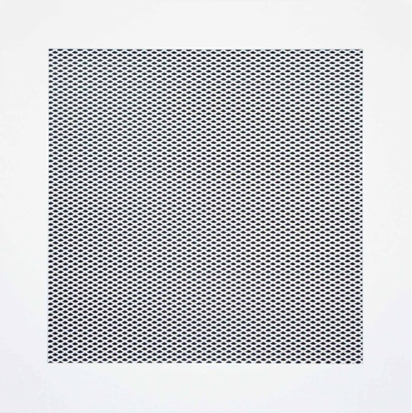 Krbová mřížka moderní 250x250 bílá (2)