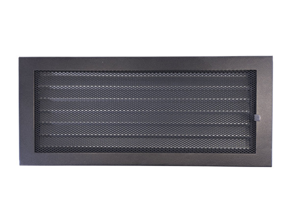 Krbová mřížka Klasik 40x17 černá s žaluzí (6)