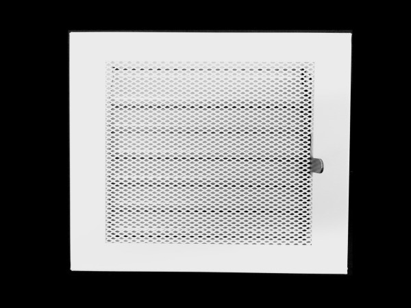 Krbová mřížka Klasik 20x17 bílá s žaluzí (4)