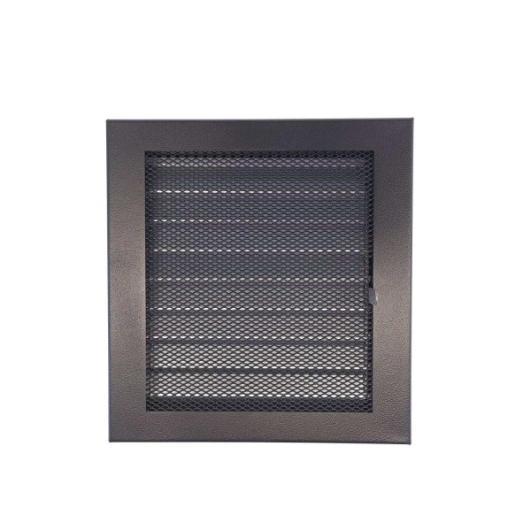 Krbová mřížka Klasik 20x21 černá s žaluzí (5)