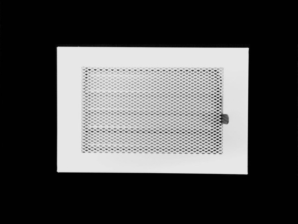 Krbová mřížka Klasik 20x13 bílá s žaluzí (6)