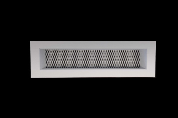Krbová mřížka tahokovová rovná bílá 30x 9
