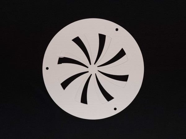 Větrací mřížka kulatá ø21 cm bílá