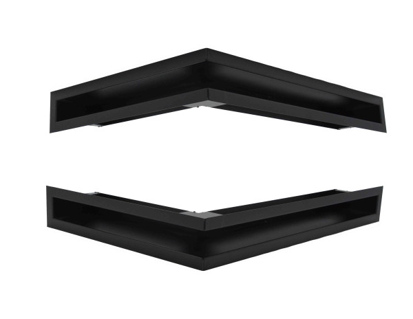 Krbová mřížka otevřená rohová LEVÁ 50x35x9 CE