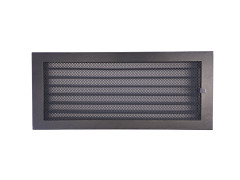 Krbová mřížka Klasik 40x17 černá s žaluzí (7)