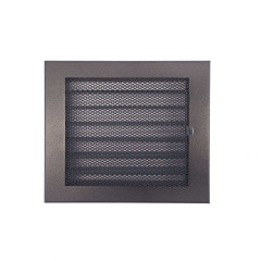 Krbová mřížka Klasik 20x17 černá s žaluzí (17)