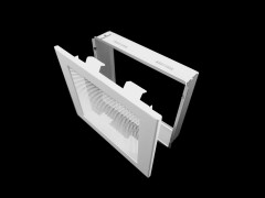 Krbová mřížka Klasik 20x17 bílá (4)