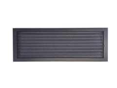 Větrací mřížka Klasik  80x13 černá s žaluzií