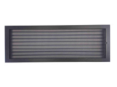 Větrací mřížka Klasik 60x21 černá s žaluzií (10)