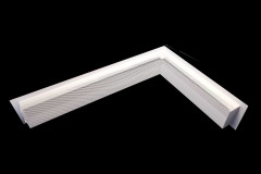 Krbová mřížka tahokovová rohová 60x40 bílá (5)