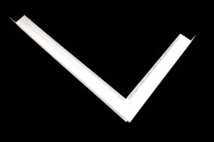 Krbová mřížka tahokovová rohová 60x40 bílá (7)