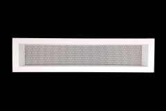 Krbová mřížka tahokovová rovná bílá 50x12