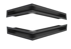 Krbová mřížka otevřená rohová LEVÁ 50x35x9 AN