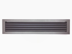 Větrací kovová lamelová mřížka 60x13 Interiér Antracit
